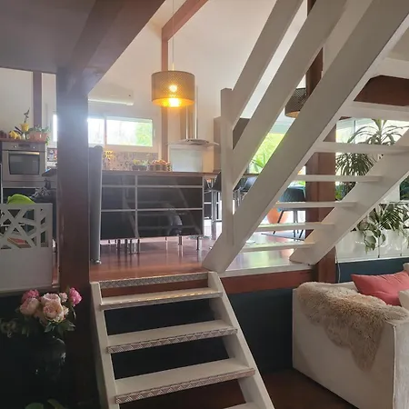 Villa Bois Sur Pilotis Avec Vue Sur Foret