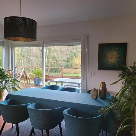 Villa Bois Sur Pilotis Avec Vue Sur Foret *